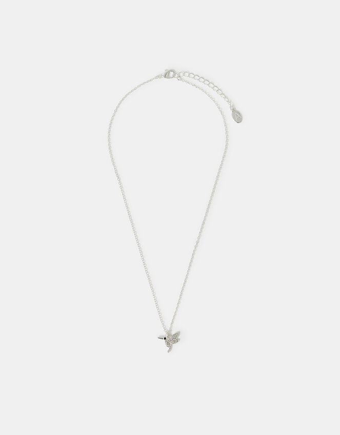 Hummingbird Pendant Necklace, , large