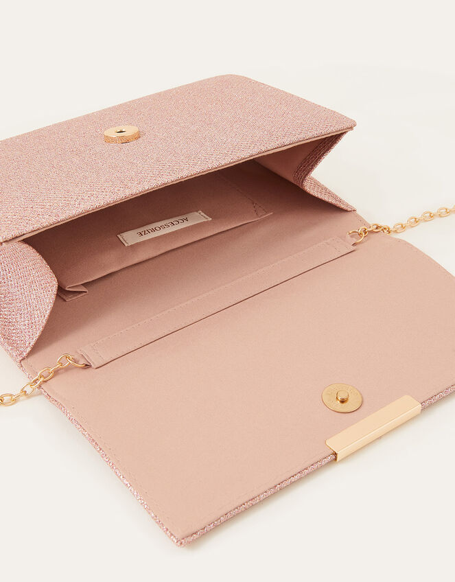 Metallic Box Clutch Bag, , large