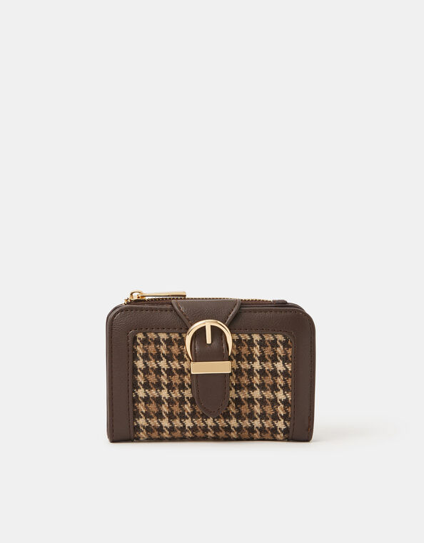 Houndstooth Buckle Purse, , large