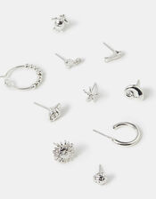 10-Pack Sun Shell Stud & Hoop Earrings, , large