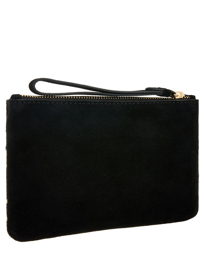 Leather Spot Pouch Bag, , large