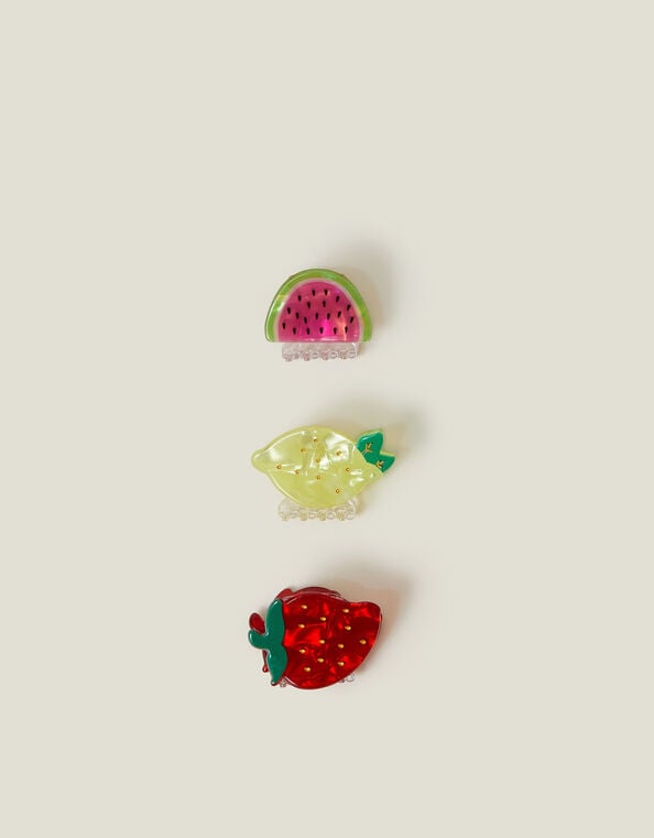 3-Pack Mini Fruit Claw Clips, , large