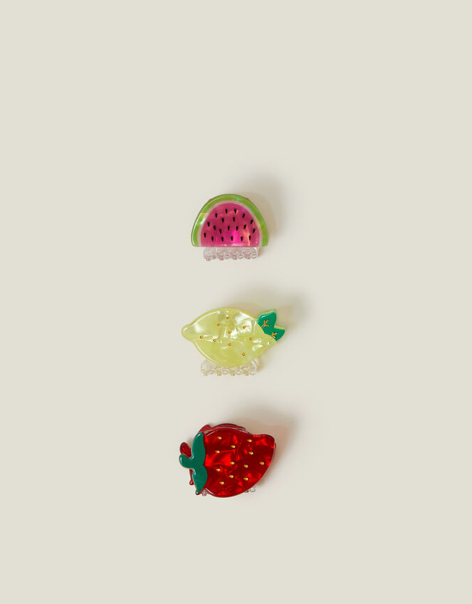 3-Pack Mini Fruit Claw Clips, , large