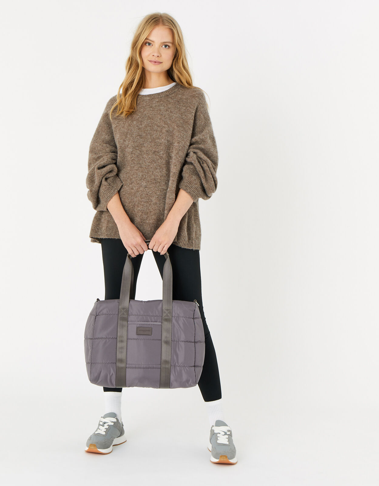 Becki Gym Bag with Recycled Polyester Grey