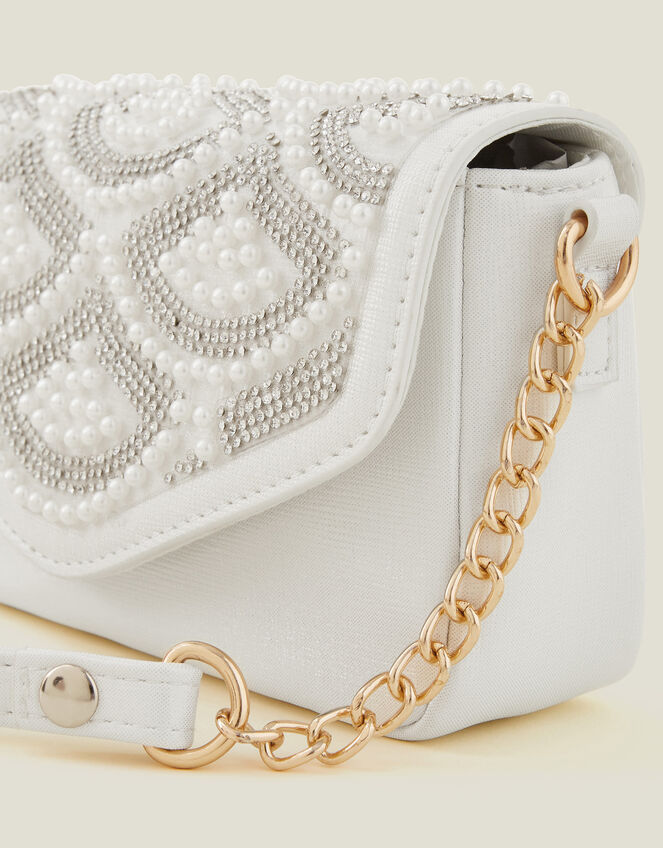 Girls Pearl Fan Mini Bag, , large
