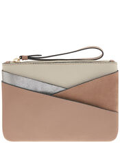 Patchwork Leather and Suede Coin Purse, , large