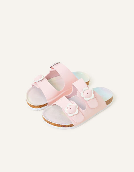 Daisy Buckle Cork Footbed Sandals Pink, Pink (PINK), large