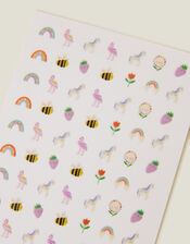 Girls Spring Picnic Nail Stickers, , large