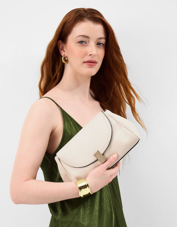 Lock Detail Clutch Bag, , large