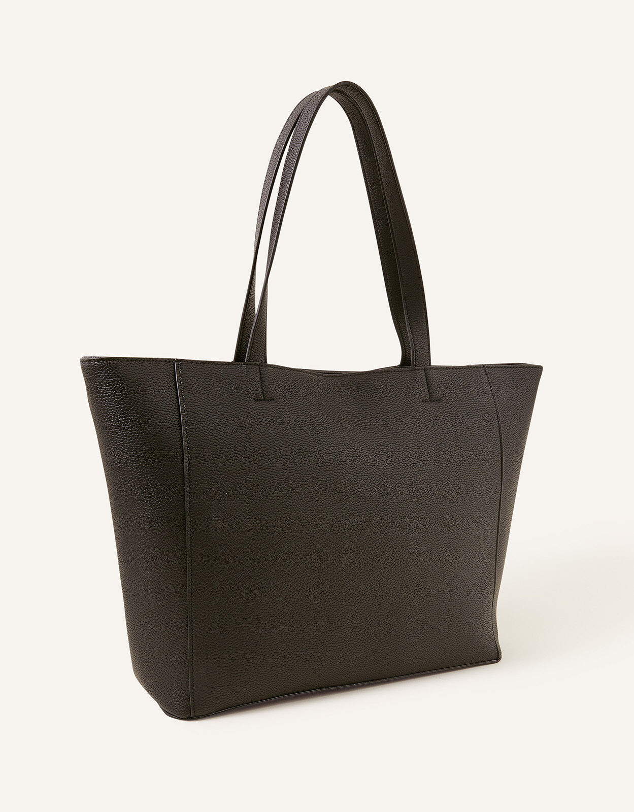 Front Pocket Tote Bag Black