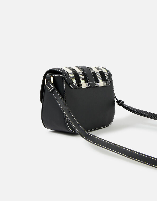 Check Buckle Cross-Body Bag, , large