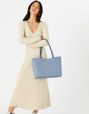 Leo Tote Bag, Blue (BLUE), large