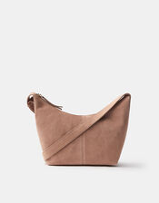 Suede Crossbody Bag, , large