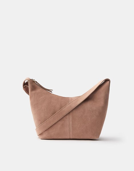 Suede Crossbody Bag, , large