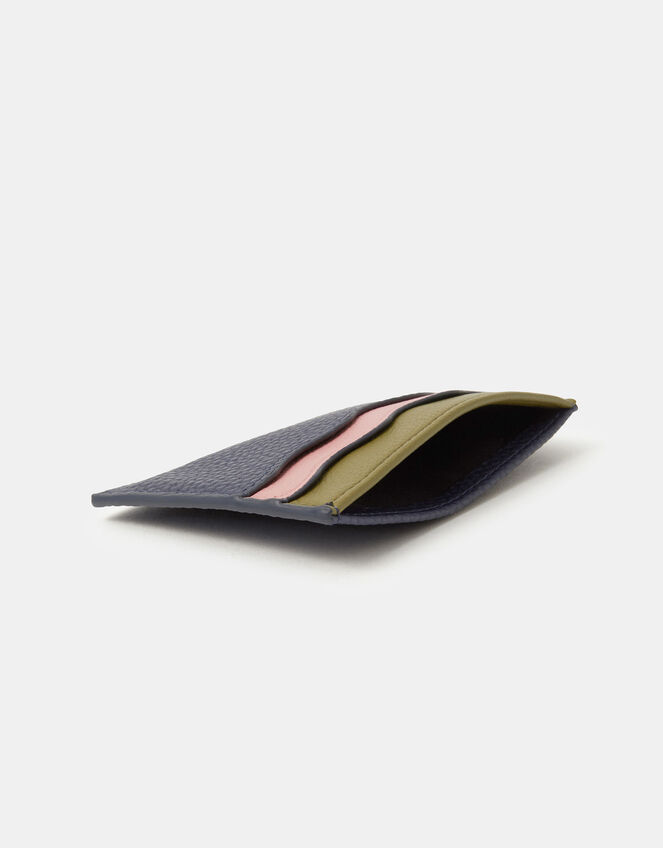 Wavy Colourblock Card Holder, , large