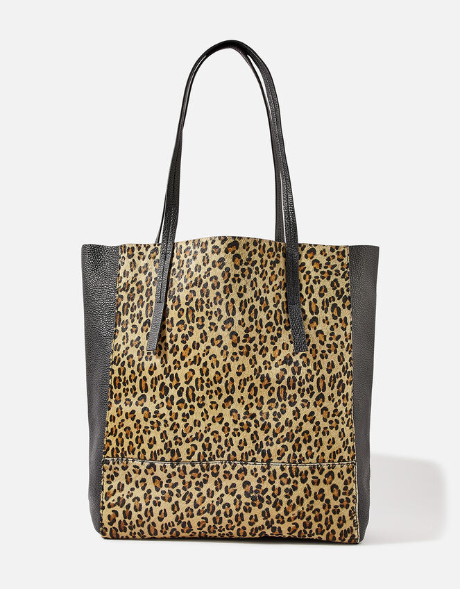 Large Leather Shopper Bag, , large
