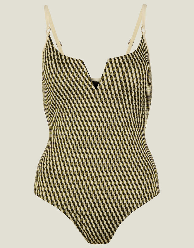 Textured Jacquard Swimsuit , Multi (DARKS MULTI), large