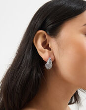 Diamant&eacute; Curve Teardrop Earrings, , large