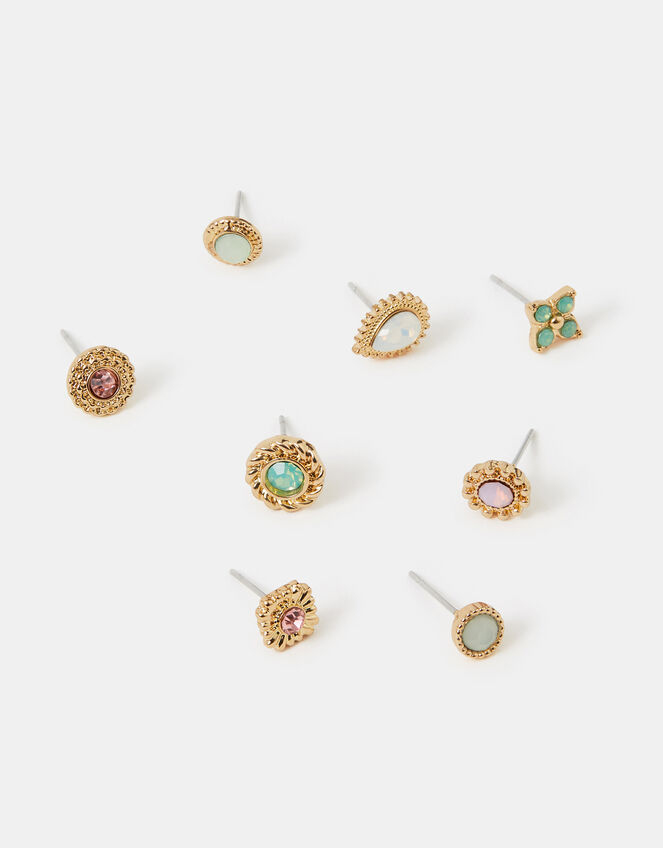 8-Pack Vintage Stud Earrings, , large