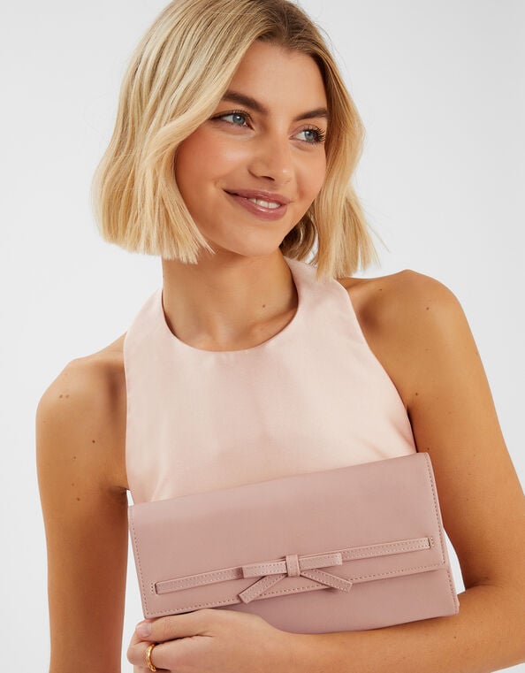Bow Clutch Bag, , large