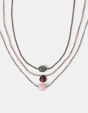 3-Pack Resin Pendant Necklaces, , large