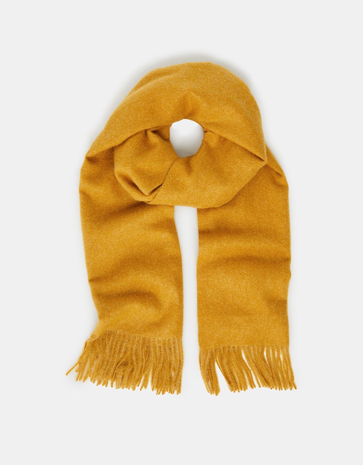 mustard yellow blanket scarf