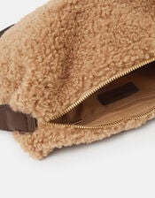 Faux Shearling Crossbody Bag, , large