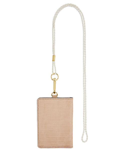 fillmore vegan leather lanyard