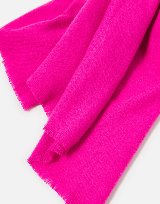 Wells Blanket Scarf Fuchsia, , large