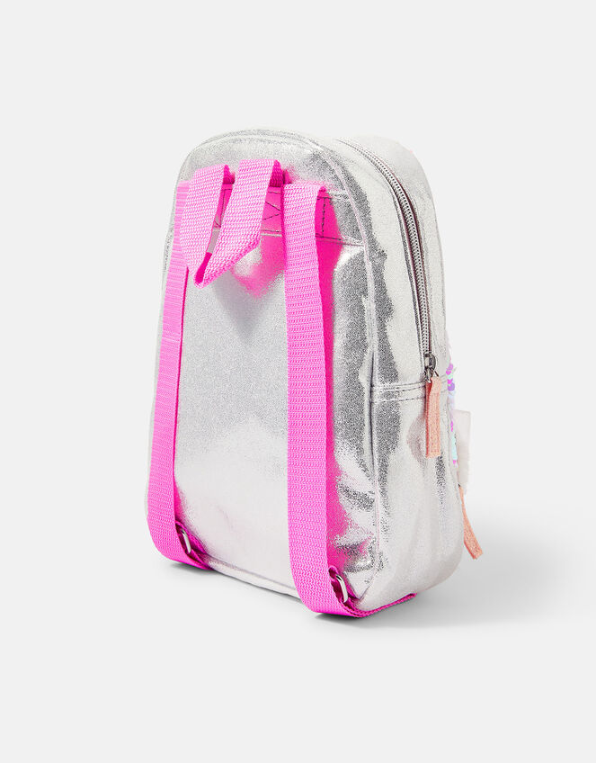 Girls Unicorn Fluffy Backpack, , large