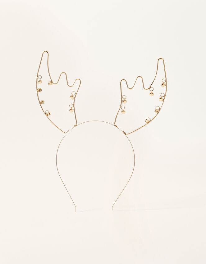 Jingle Reindeer Metal Headband, , large