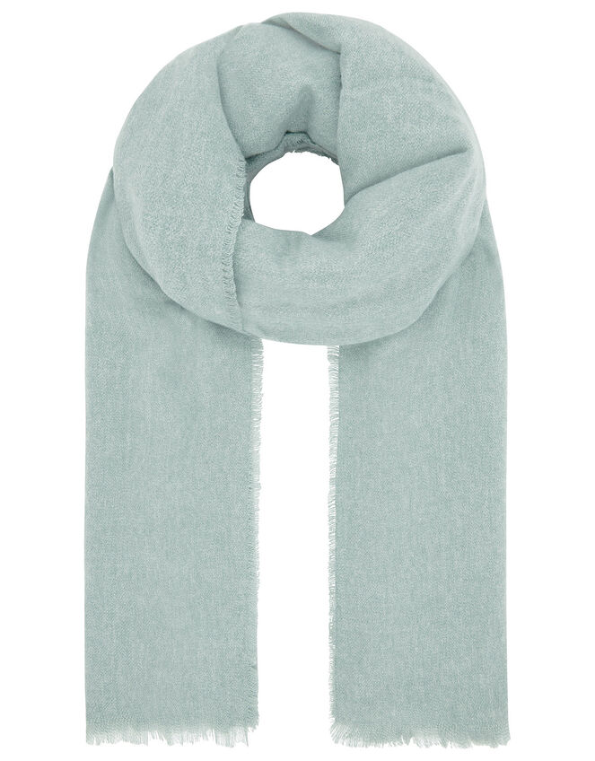 Wells Blanket Scarf Duck Egg, , large