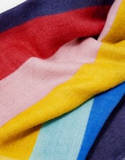 Rainbow Stripe Blanket Scarf, , large