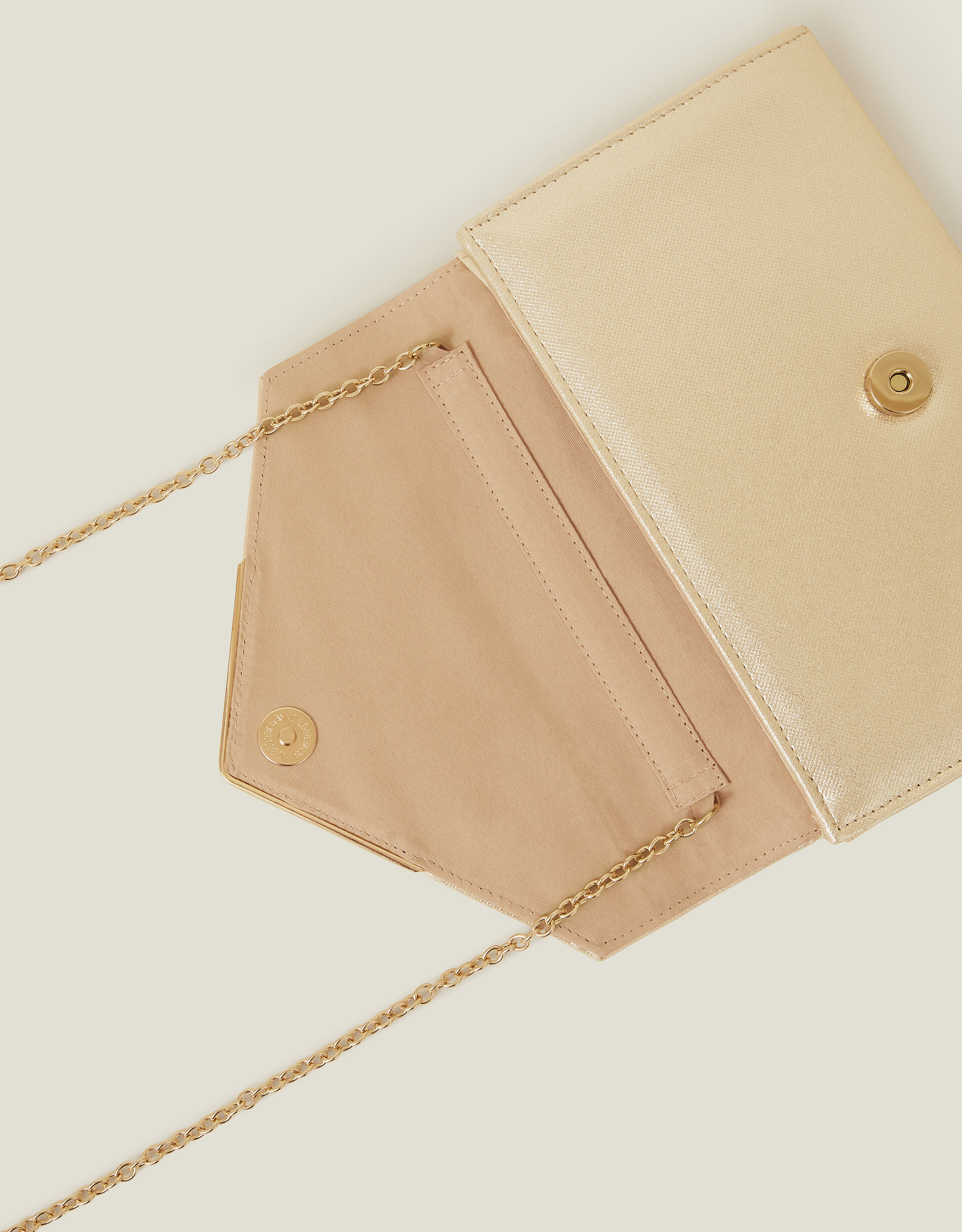 Metallic Envelope Clutch Bag Gold Clutches Accessorize Global