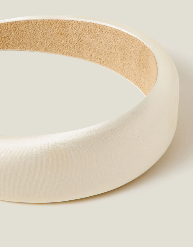 Padded Satin Headband, , large