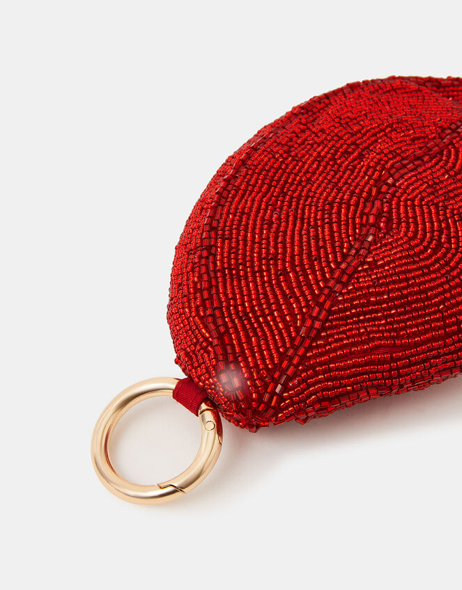 Beaded Lips Coin Purse, , large