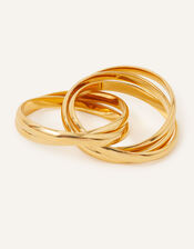 14ct Gold-Plated Wedding Band Ring, Gold (GOLD), large