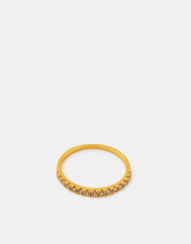14ct Gold-Plated Eternity Band Ring, Gold (GOLD), large