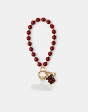 Teddy Beaded Wrist Phone Strap, , large