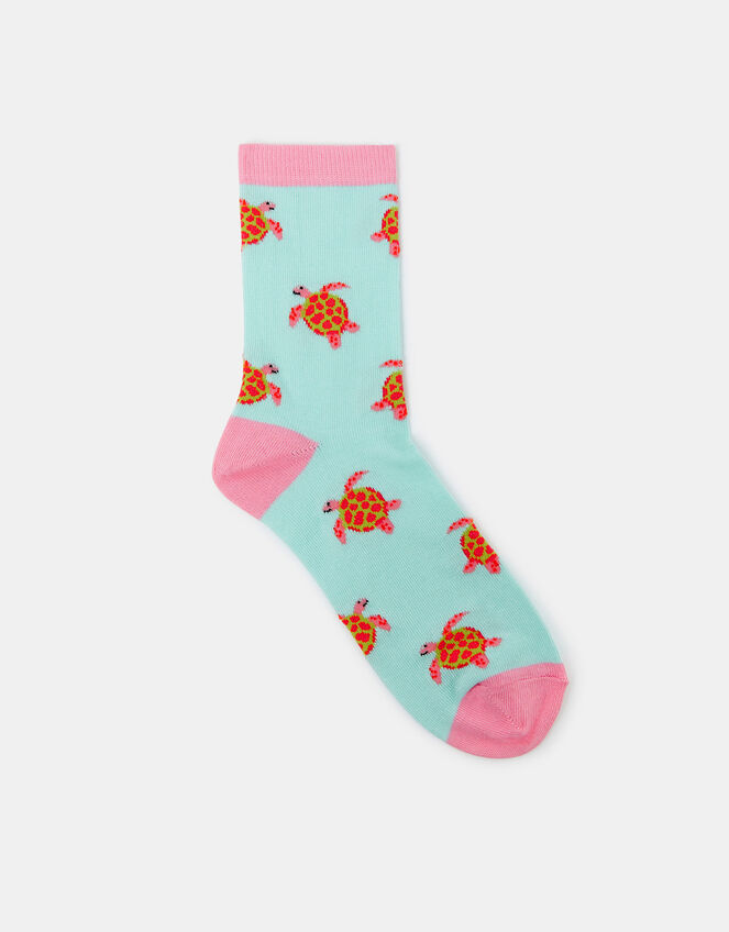 Sea Turtle Socks Blue, , large