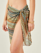 Crochet Sarong, Natural (NATURAL), large