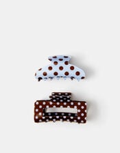 2-Pack Polka Dot Claw Clips, , large
