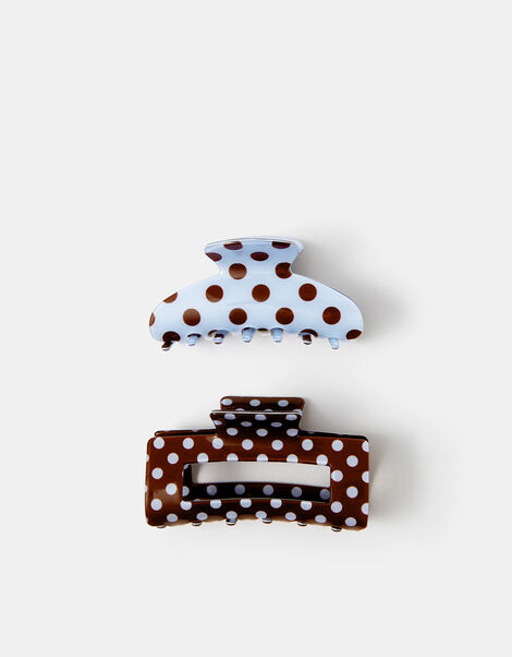 2-Pack Polka Dot Claw Clips, , large