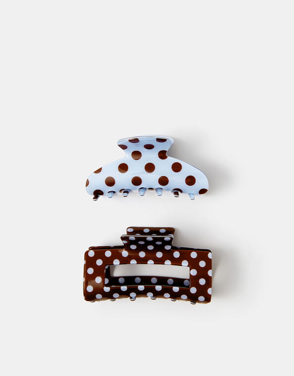2-Pack Polka Dot Claw Clips, , large