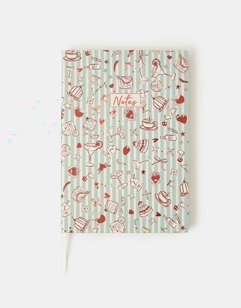 Retro Print A5 Notebook, , large