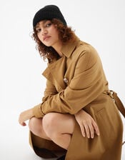 Plain Beanie Hat, Black (BLACK), large