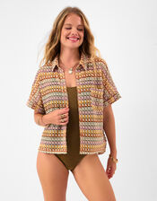 Crochet Shirt, Multi (MULTI), large