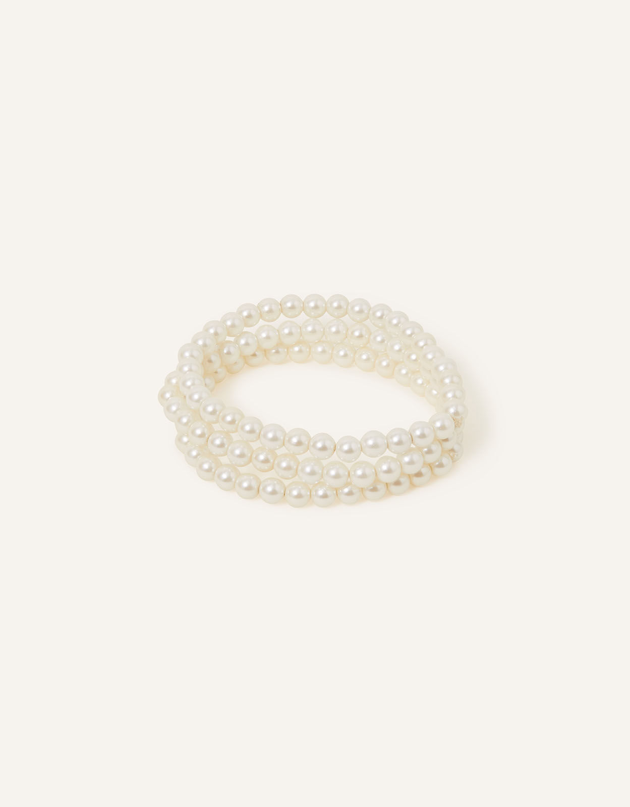 Pearl Stretch Bracelet Set of Three