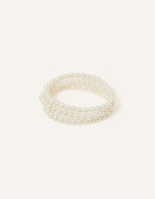 Pearl Stretch Bracelet Set of Three, , large