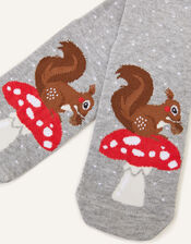 Squirrel and Mushroom Socks, , large